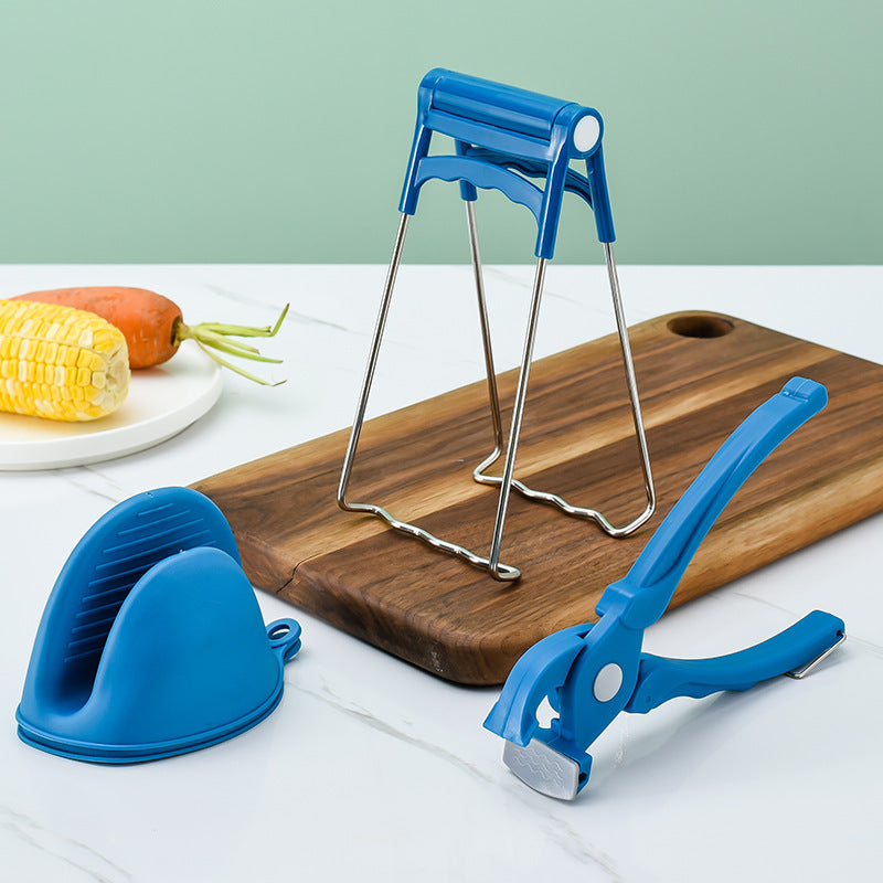 Pinza de Silicona Antiquemaduras Multifunción para Cocina, Clip para Ollas y Boles, Soporte para Cucharas