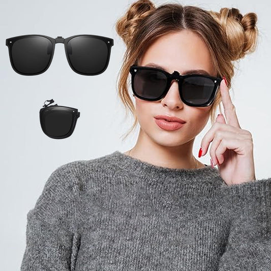Lentes de Sol de Clip Polarizados y Plegables para Armazón