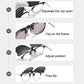 Lentes de Sol de Clip Polarizados y Plegables para Armazón