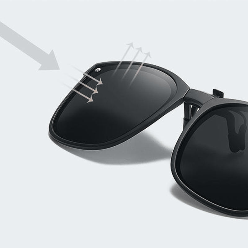 Lentes de Sol de Clip Polarizados y Plegables para Armazón