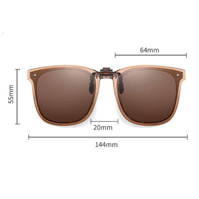 Lentes de Sol de Clip Polarizados y Plegables para Armazón
