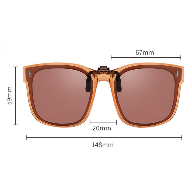 Lentes de Sol de Clip Polarizados y Plegables para Armazón