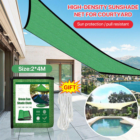 Malla Sombra Rectangular con Protección UV para Jardín y Patio