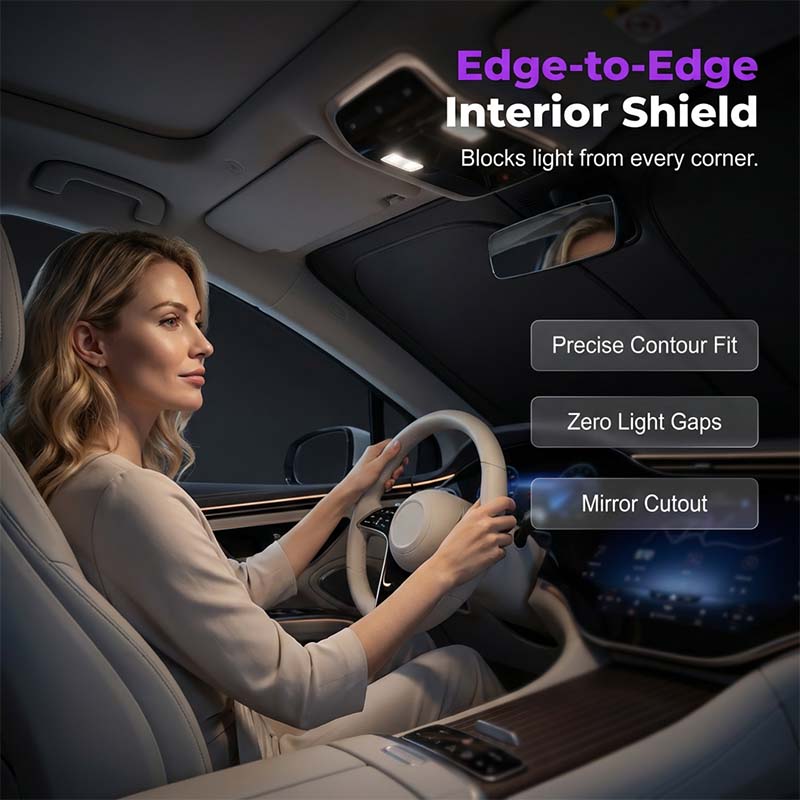 Parasol Plegable para Parabrisas de Auto, Protector Solar UV