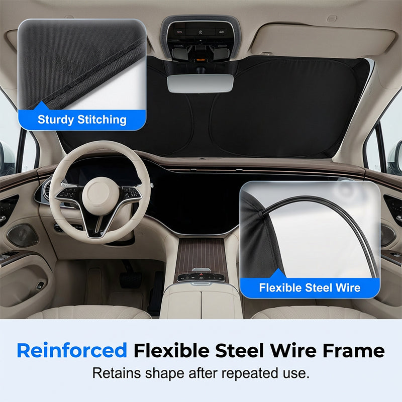 Parasol Plegable para Parabrisas de Auto, Protector Solar UV
