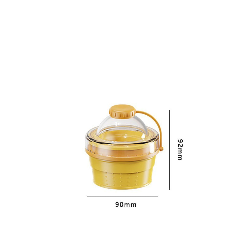Vaso Plegable de Silicona para Hielos en Bola con Popote Incluido