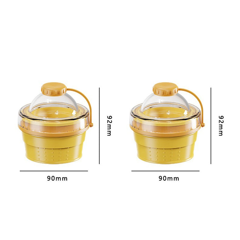 Vaso Plegable de Silicona para Hielos en Bola con Popote Incluido