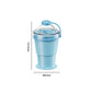 Vaso Plegable de Silicona para Hielos en Bola con Popote Incluido