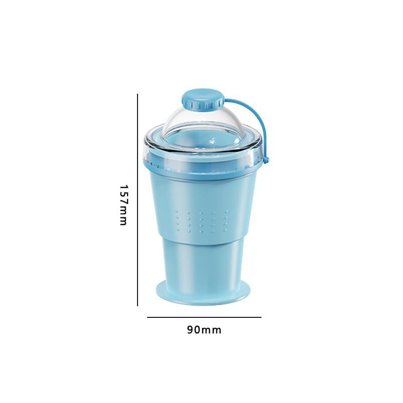 Vaso Plegable de Silicona para Hielos en Bola con Popote Incluido
