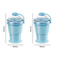 Vaso Plegable de Silicona para Hielos en Bola con Popote Incluido