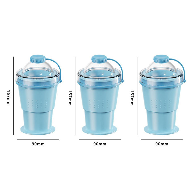Vaso Plegable de Silicona para Hielos en Bola con Popote Incluido