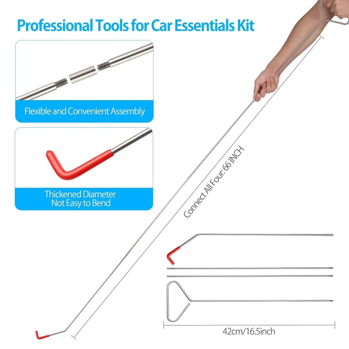 Kit de herramientas profesional para automóvil, juego de 12 piezas