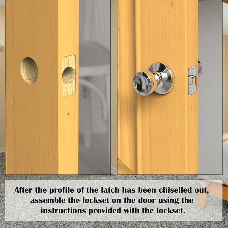 🔨 ¡OFERTA ESPECIAL 30% DE DESCUENTO POR TIEMPO LIMITADO! ⏰ Herramienta Profesional de Instalación de Pasador de Puerta – Guía de Morteado Precisa, Ajustable, Cuchilla Integrada y ABS Durable ✨