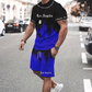 Conjunto de Playera y Short para Hombre con Estampado Gráfico