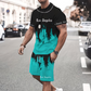 Conjunto de Playera y Short para Hombre con Estampado Gráfico