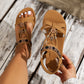 Sandalias Planas para Mujer, Cómodas y Frescas con Punta Redonda