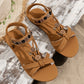Sandalias Planas para Mujer, Cómodas y Frescas con Punta Redonda