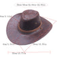 Sombrero Vaquero de Ala Ancha Vintage con Correa