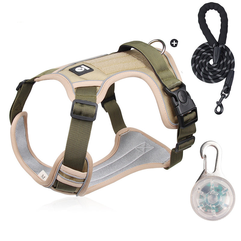 🐶 ¡OFERTA ESPECIAL 50% DE DESCUENTO POR TIEMPO LIMITADO! ⏰ Arnés Anti-Tirón para Perros con Correa y Collar LED – Control Efectivo, Visibilidad Nocturna, Ajuste Cómodo y Uso Versátil ✨