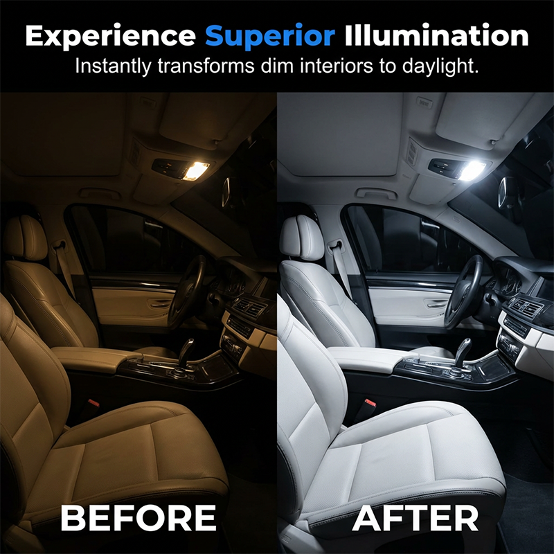Juego de 20 luces LED universales para el interior del coch
