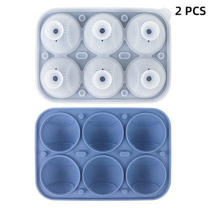 Baseball Sphere Ice Cube Mold