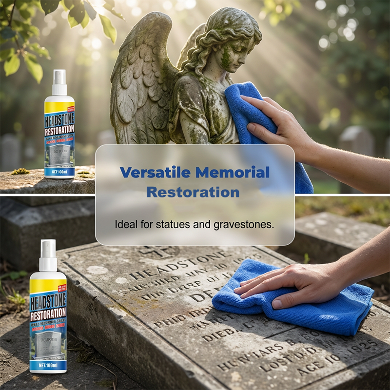 Spray de restauración y limpieza para lápidas
