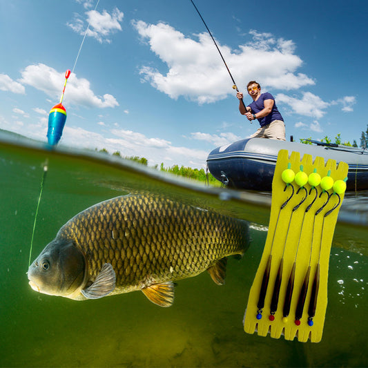 Anzuelo con Bola Flotante para Pesca | Alta Flotabilidad y Piques Instantáneos