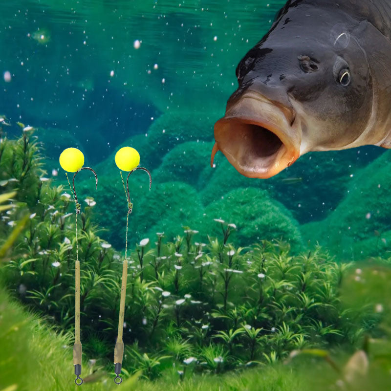 Anzuelo con Bola Flotante para Pesca | Alta Flotabilidad y Piques Instantáneos