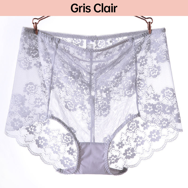 Panty de Encaje Sexy Talla Grande, Ropa Interior Transpirable para Mujer