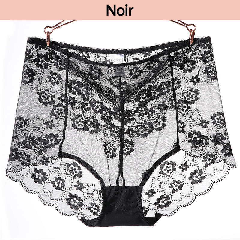 Panty de Encaje Sexy Talla Grande, Ropa Interior Transpirable para Mujer