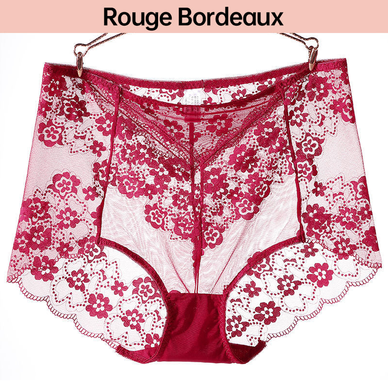 Panty de Encaje Sexy Talla Grande, Ropa Interior Transpirable para Mujer