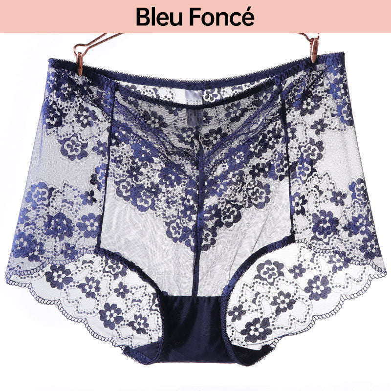 Panty de Encaje Sexy Talla Grande, Ropa Interior Transpirable para Mujer
