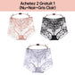Panty de Encaje Sexy Talla Grande, Ropa Interior Transpirable para Mujer