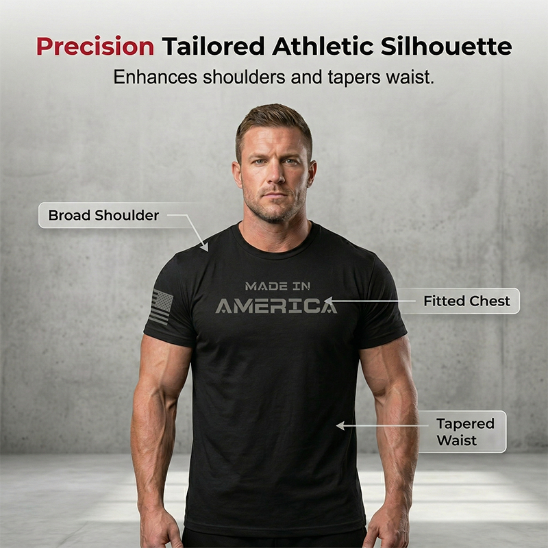 Playera para Hombre Corte Atlético y Cuello Redondo