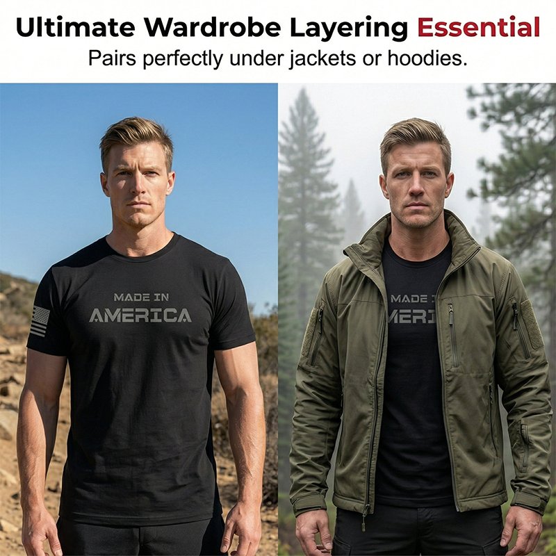 Playera para Hombre Corte Atlético y Cuello Redondo