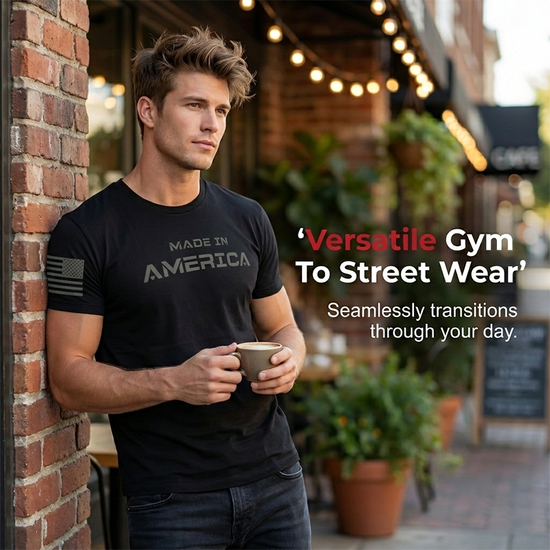 Playera para Hombre Corte Atlético y Cuello Redondo