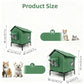 Caseta elevada para gatos para exterior, apta para cualquier clima