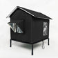 Caseta elevada para gatos para exterior, apta para cualquier clima