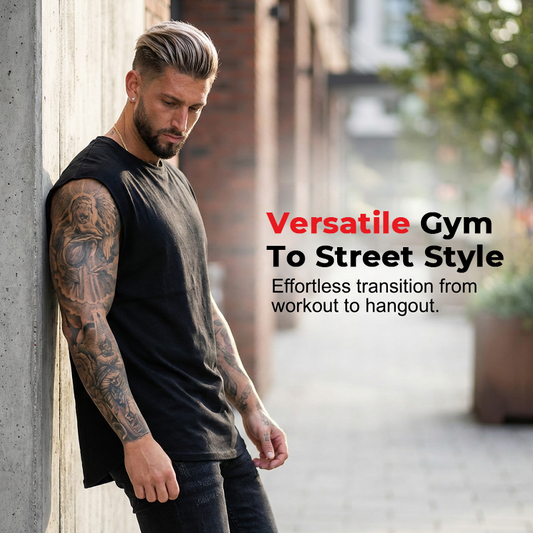 Playera sin Mangas para Hombre para Gimnasio y Entrenamiento