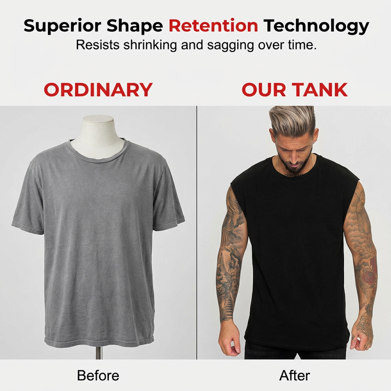 Playera sin Mangas para Hombre para Gimnasio y Entrenamiento
