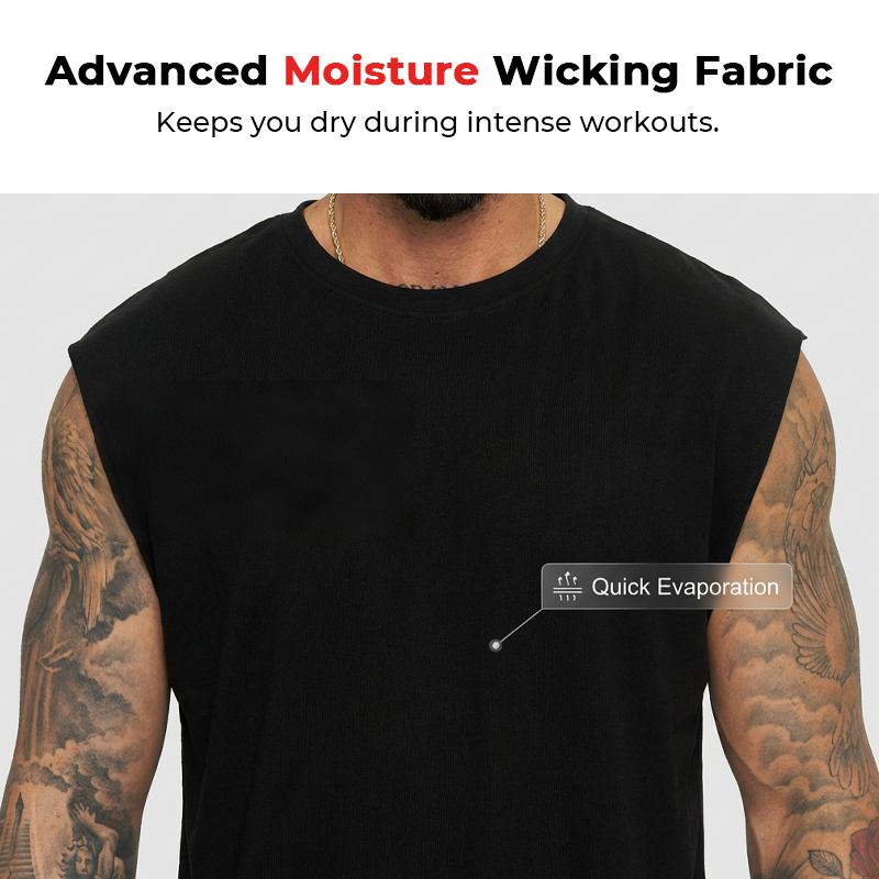 Playera sin Mangas para Hombre para Gimnasio y Entrenamiento