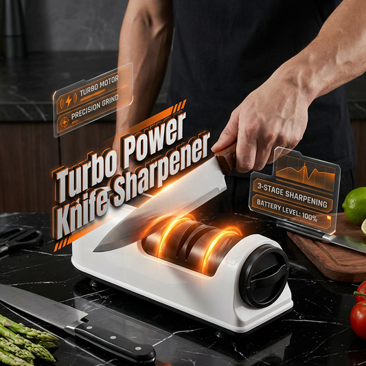 Afilador de Cuchillos Profesional Eléctrico y Manual de 3 Etapas