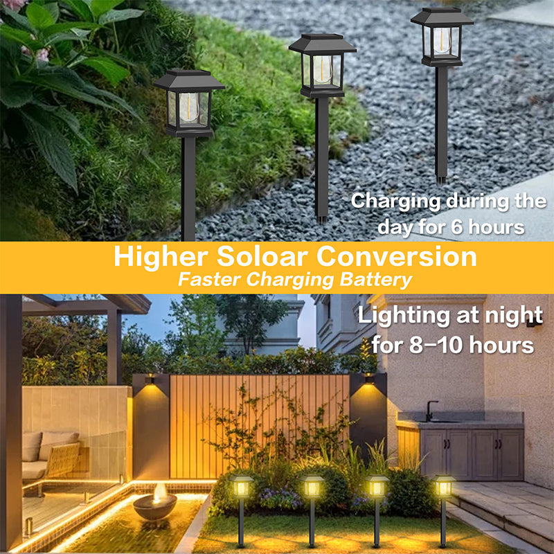Lámparas solares impermeables para caminos, para exteriores - Pack de 2 unidades