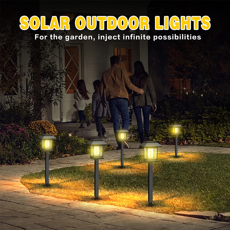 Lámparas solares impermeables para caminos, para exteriores - Pack de 2 unidades