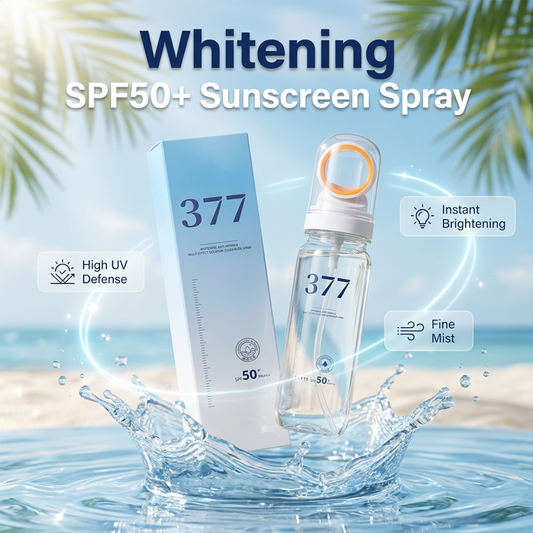Spray solar blanqueador y antiarrugas con SPF 50+