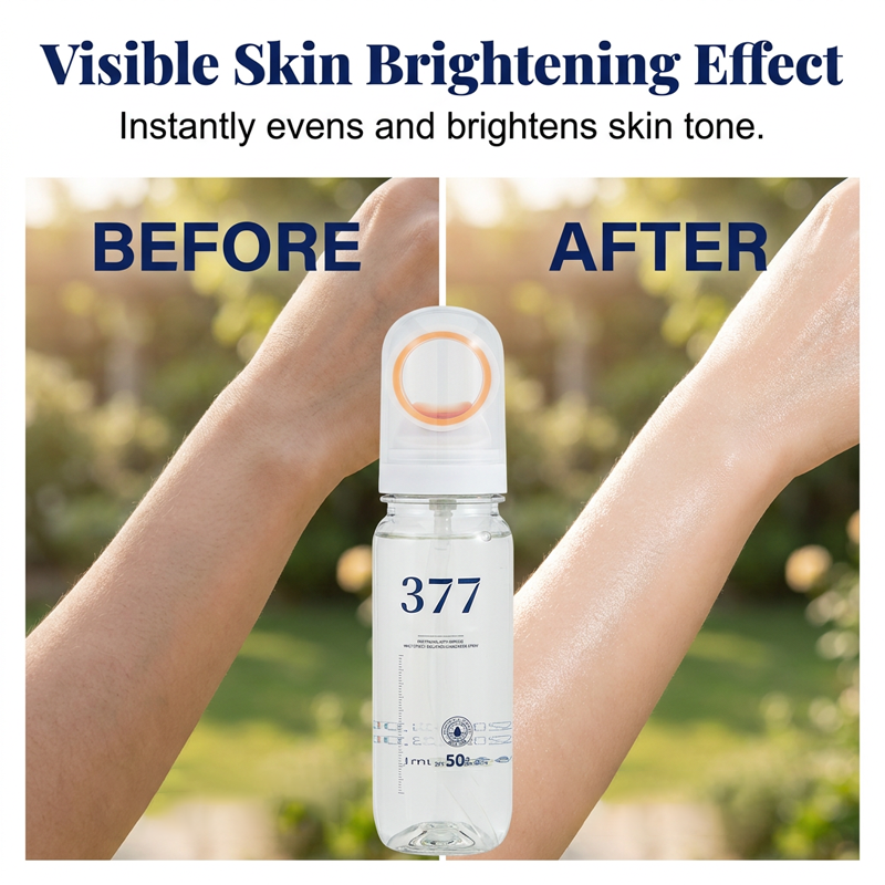 Spray solar blanqueador y antiarrugas con SPF 50+