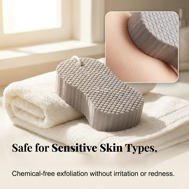 Esponja exfoliante de baño de doble cara