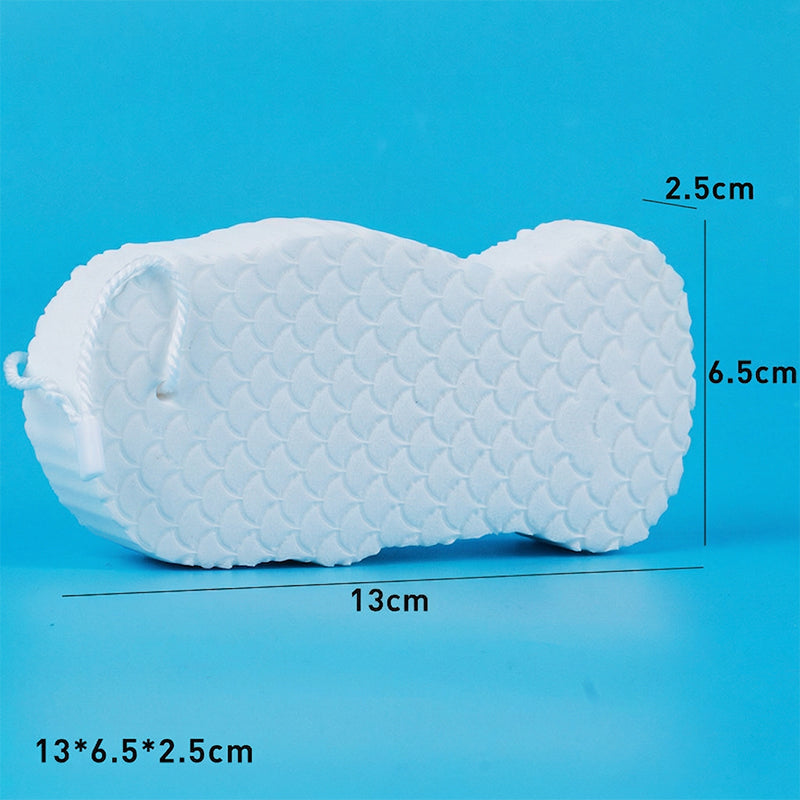 Esponja exfoliante de baño de doble cara