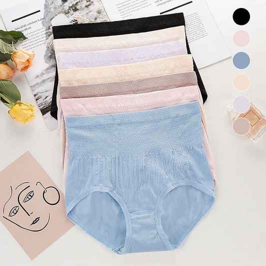 Braguitas sin costuras de talle alto para mujer