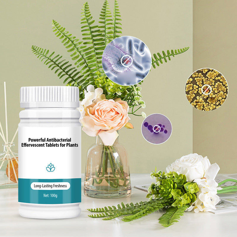 Potentes Tabletas Efervescentes Antibacterianas para Flores